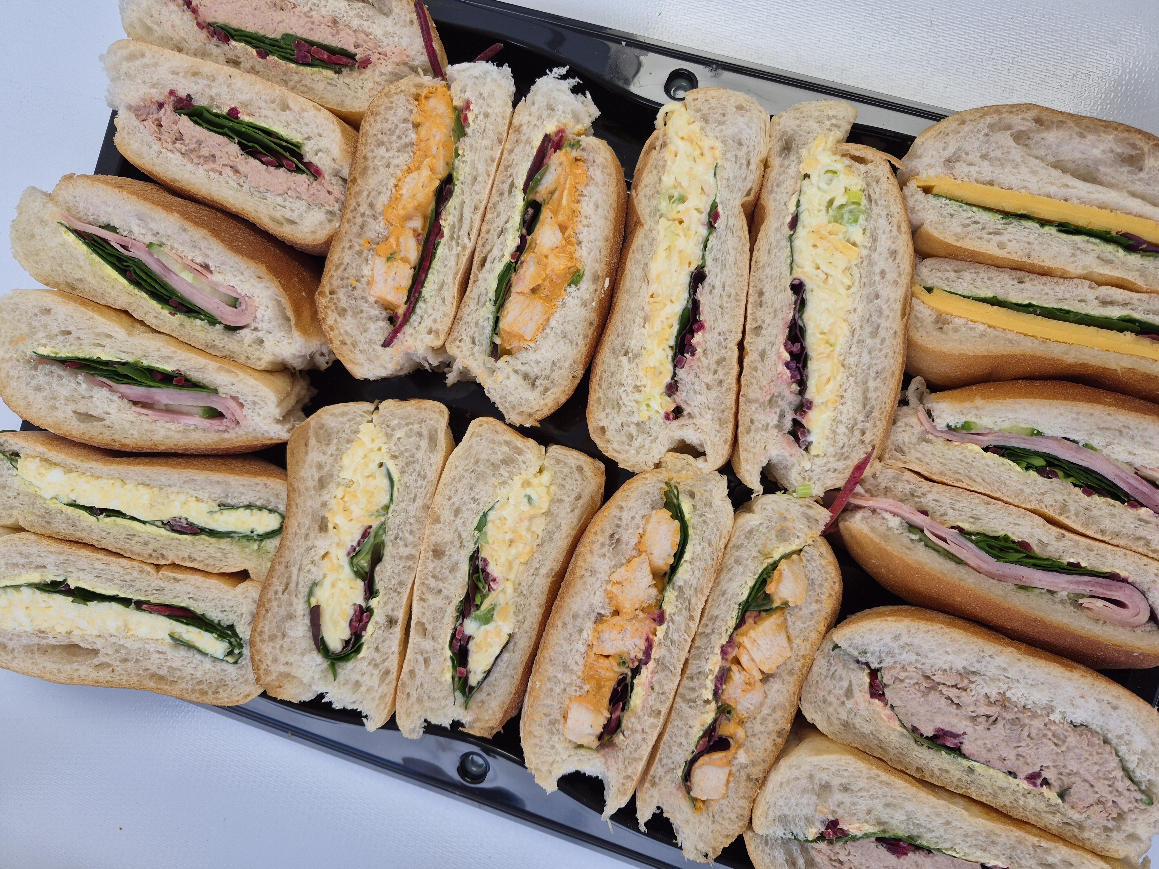 Salad Roll Platter (20 half rolls) catering item